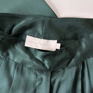 Michelle Mason Green Wide Leg Trousers